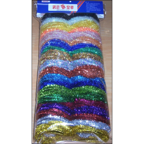 11mm 굵은줄 반짝이모루세트 - 중(3Yx20색)