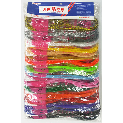 4mm 가는줄모루세트(3Mx20색)