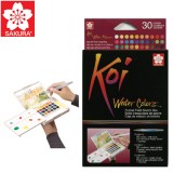 [사쿠라] 코이워터칼라세트/고체물감세트/수채물감 30색 (워터브러쉬포함)