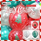 [12인치]30cm무늬풍선(17개) - 50003 크리스마스인쇄풍선