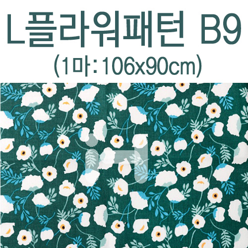 [패브릭] L플라워패턴(1마) - B9_1개남음