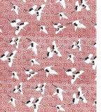 (재고한정) [아트지포장지] 전통포장지 - 학(빨강)_73장남음