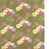 (재고한정) [아트지포장지] 꽃(풀색)_316장남음