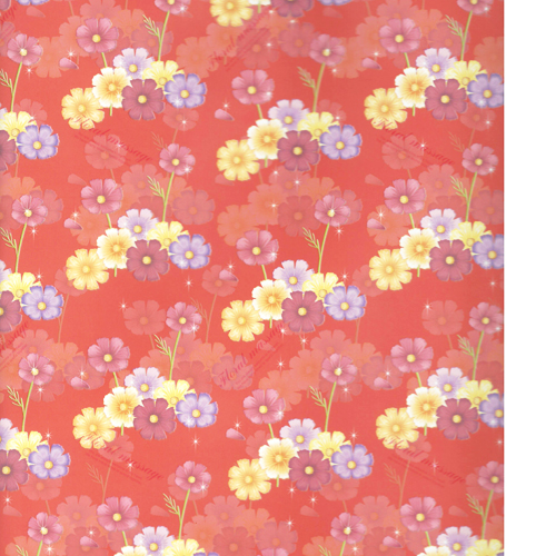 (재고한정) [아트지포장지] 꽃(빨강)_14장남음