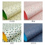 [레자크포장지] 빈티지플라워(꽃무늬포장지)