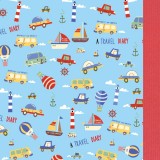 (재고한정)[종이접기포장지]레자크포장지 - 여행(309번하늘)_9장남음