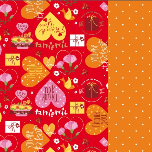 [레자크포장지] 감사하트(레드)