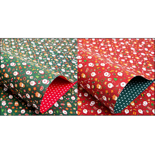 [크리스마스포장지] 귀요미산타 (초록/빨강)