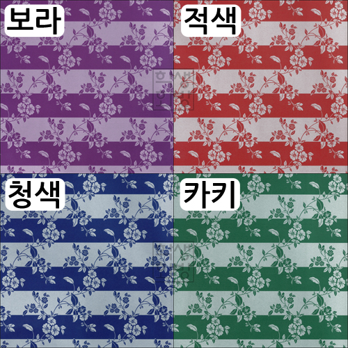 (재고한정) [종이포장지]종이롤포장지(53cmX10m) - 인버터플라워(꽃무늬)