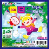 [종이나라]300 단면색종이(6색6매) 150x150mm