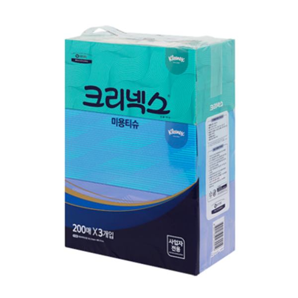 [크리넥스] 미용티슈 각티슈 200매*3개
