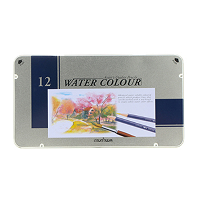[문화] 수채색연필/틴케이스 12색