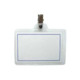 [크립명찰] 100 비닐집게명찰(민) - 가로형 92x70mm