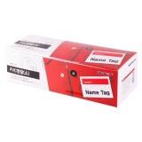 ★주문품★ [아트사인] 0802 PVC명찰(옷핀+집게) / 소(76x50mm) - 1박스(50개)