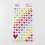 [쁘띠팬시] 큐티하트스티커 DA5240 (6장)