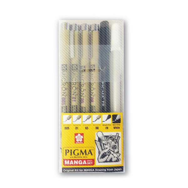 [사쿠라] 피그마 망가세트 6본입 만화그리기용 오리지널키트