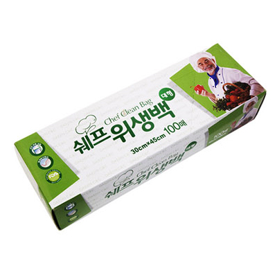 [쉐프] 위생백 비닐백 (대형) 30x45cm 100매
