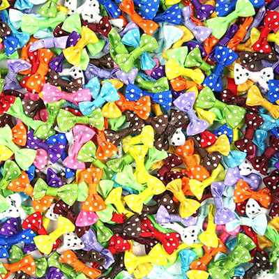 땡땡이타이리본/장식타이/미니리본 대포장 [2.5cm/500개입]