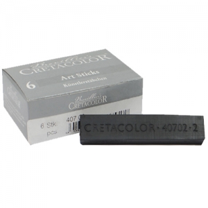 [크레타칼라]직사각 압축목탄 407 02 (6入)