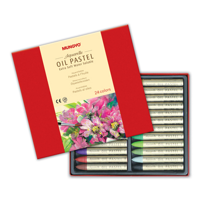 [문교] 수채오일파스텔24색 - MAO-24