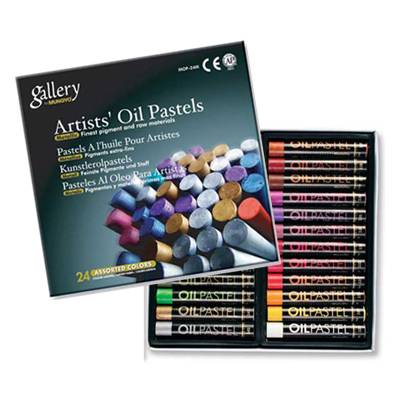 [문교] 금속오일파스텔24색 MOP-24M