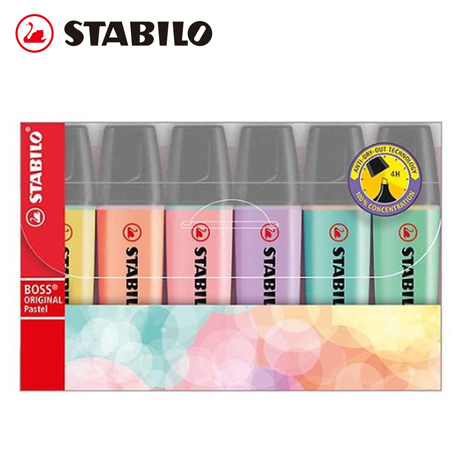 [스타빌로] 보스 파스텔 하이라이터 형광펜 6색