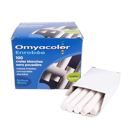[오미야] 코팅분필 탄산분필 백색 (1200개입-1박스)
