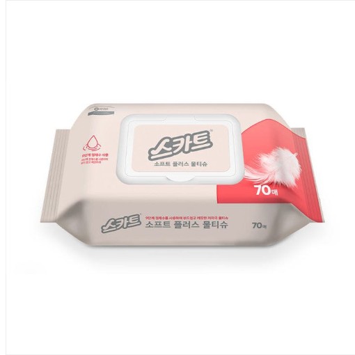 [유한킴벌리] 스카트 물티슈 캡형 70매
