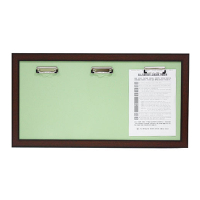 [일진디앤이] 인조목 집게식 게시판 A4-W3 [가로형]