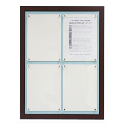 [일진디앤이] 인조목 다보자석 게시판 A4-V4 [세로형]