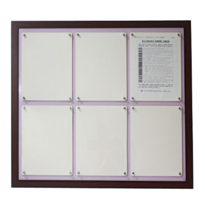 [일진디앤이] 인조목 다보자석 게시판 A4-V6 [세로형]