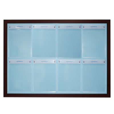 [일진디앤이] 인조목 뚜껑게시판 A4-V8 [세로형]