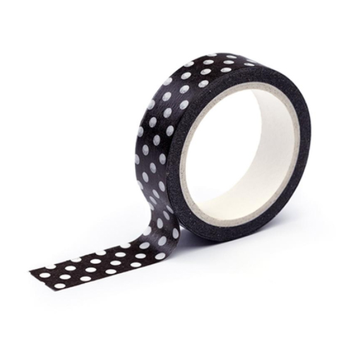 [프린텍] DM14-1510 디자인마스킹테이프 15mmx10m (블랙도트)