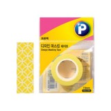 [프린텍] DM01-1510 디자인마스킹테이프 15mmx10m (나팔)