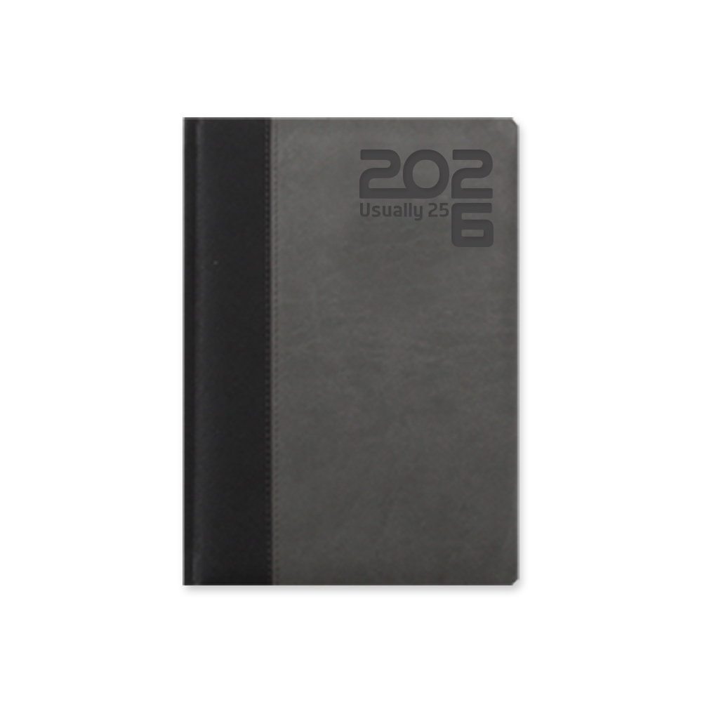 [2026다이어리] 20%할인 양지사 유즈어리25B 블랙/그레이 (1면1일) 150x213mm