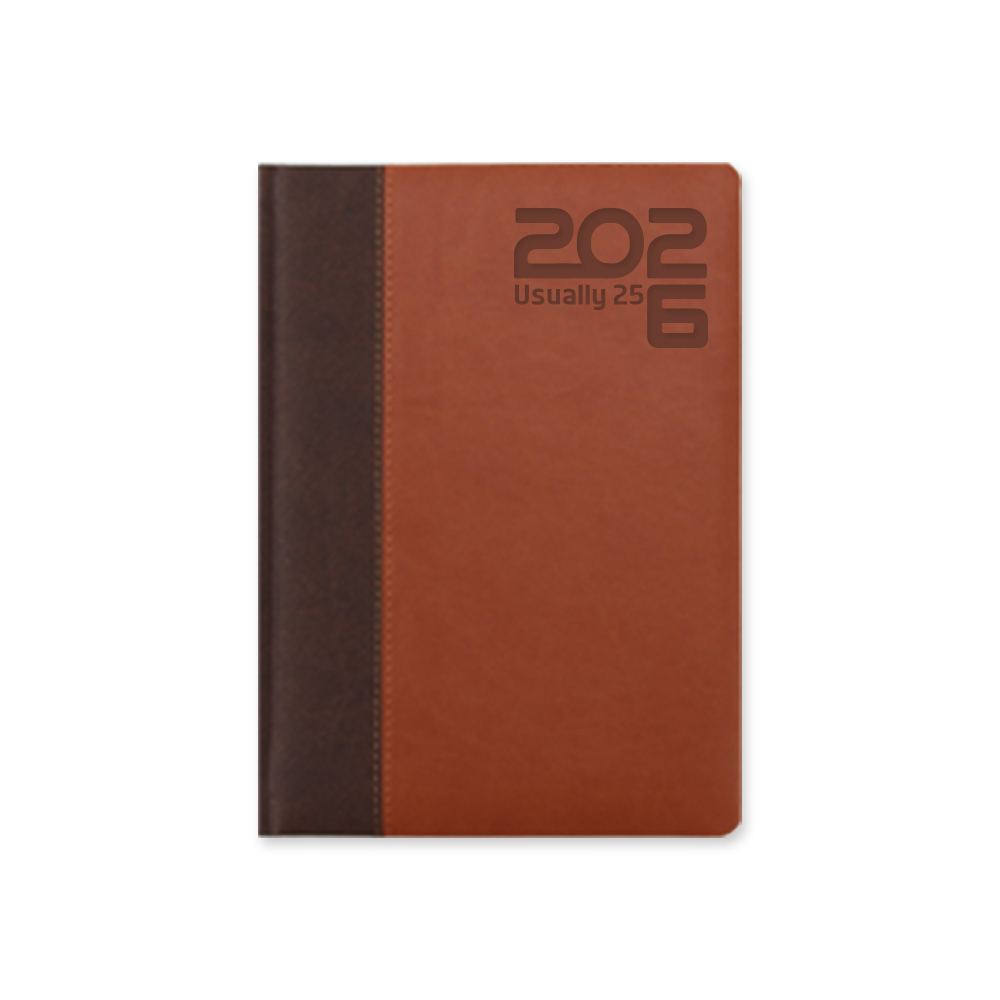 [2026다이어리] 20%할인 양지사 유즈어리25B 브라운/탄 (1면1일) 150x213mm