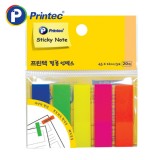 [프린텍] 포스트잇 FI022 필름인덱스 5색 45x12mm