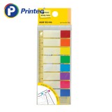 [프린텍] 포스트잇 FI041 필름인덱스 부분8색 45x12mm