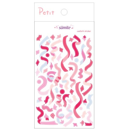 [쁘띠팬시] PD827 컨페티화이트 스티커