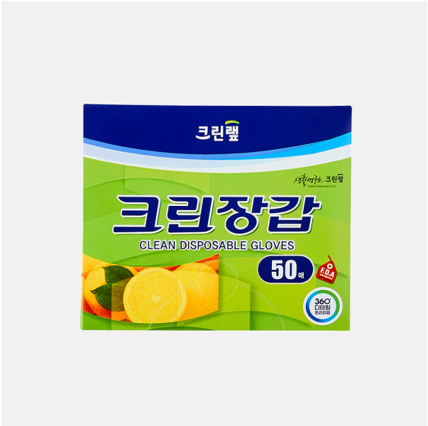 [크린랲] 크린장갑 위생장갑 비닐장갑 50매