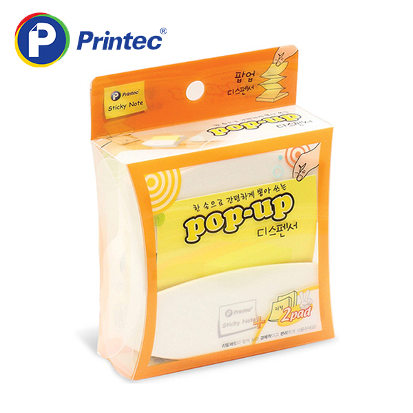 [프린텍] 포스트잇 PD7676Y 팝업스티키노트 디스펜서포함 76x76mm