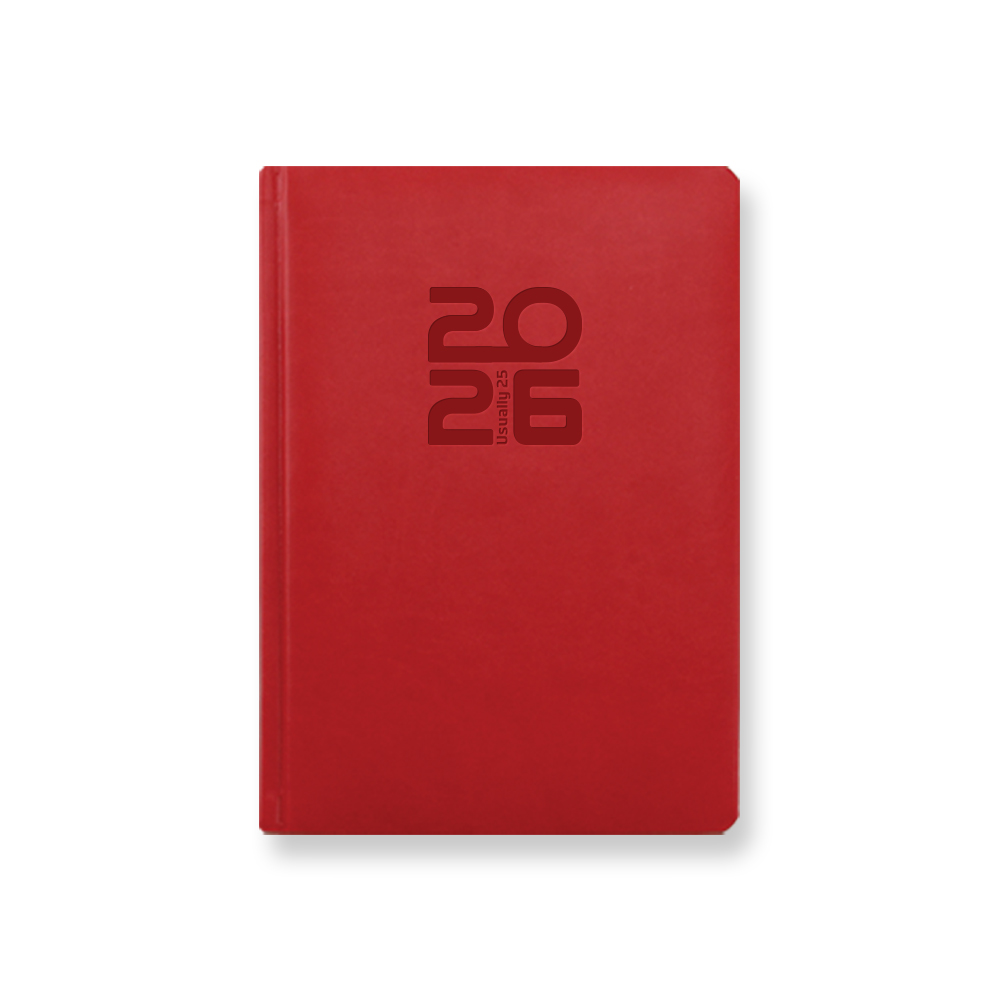 [2026다이어리] 20%할인 양지사 유즈어리25A 레드 (1면1일) 150x213mm