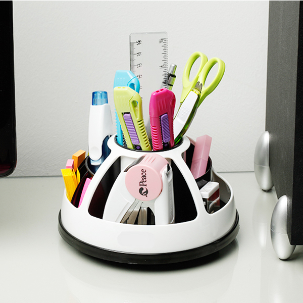 [피스코리아] 360도 다용도 회전홀더 펜꽂이 수납