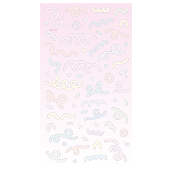 [쁘띠팬시] PD871 라인박(트위스트컨페티) 스티커