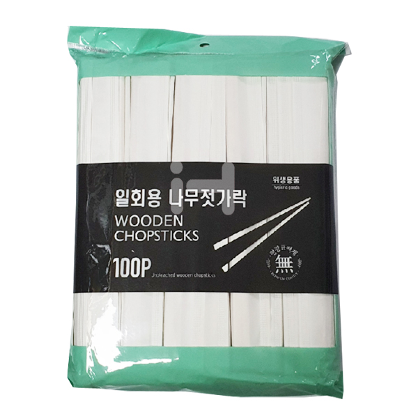 고급 일회용 나무젓가락 100개입