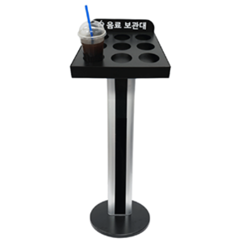 [일진디앤이] 국내생산 BTS-D2B 음료 보관대 컵거치대 진열대 (블랙)