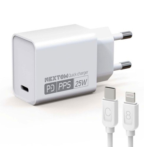 [넥스톰] 8핀 아이폰 충전기 스마트폰 태블릿 타입 PD고속충전기 Cto8핀 라이트닝 PPS충전지원25W
