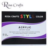 [RosaCrafts] 로사 크래프트 스타일 아크릴물감 24색