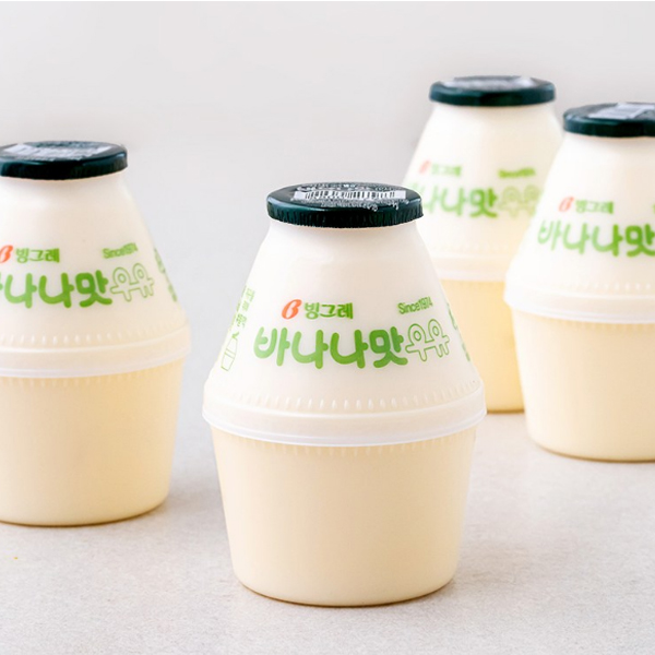 [식품/간식] 빙그레 바나나맛 우유 240ml, 4개