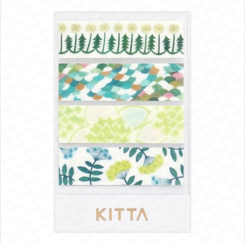 [KITTA] 키타 킹짐 히토토끼 베이직 테이프 (플라워Flower8) 다꾸 스티커